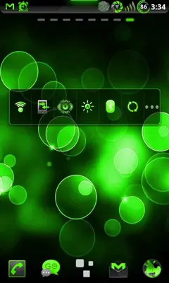 GOWidget PoisonGreen Theme by TeamCarbon android App screenshot 3