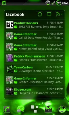 GOWidget PoisonGreen Theme by TeamCarbon android App screenshot 5