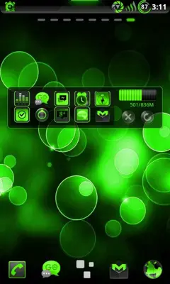 GOWidget PoisonGreen Theme by TeamCarbon android App screenshot 6